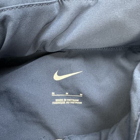 Nike Football Coaches Jacket Mens Medium Blue Short Sleeve Hooded Pullover - Picture 6 of 11